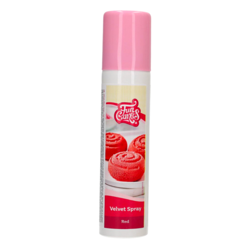 FUNCAKES VELVET EFFECT SPRAY - RED 100 ML