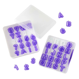 WILTON SET 41 COOKIE CUTTERS - LETTERS AND NUMBERS