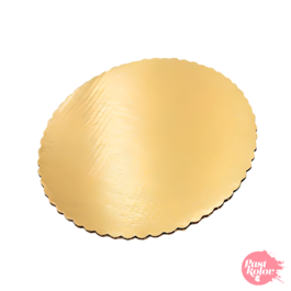 GOLDEN ROUND BASES - 6 CM  / 1 MM THICK (100 PCS.)