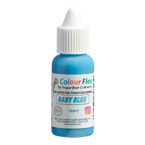 SUGARFLAIR LIPOSOLUBLE DYE "COLOURFLEX" - BABY BLUE 15 ML