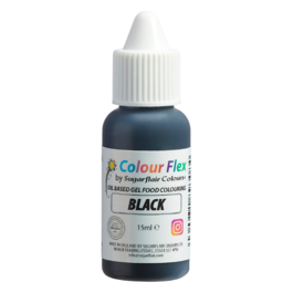 SUGARFLAIR LIPOSOLUBLE DYE "COLOURFLEX" - BLACK 15 ML