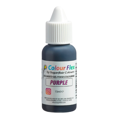 SUGARFLAIR LIPOSOLUBLE DYE "COLOURFLEX" - PURPLE 15 ML