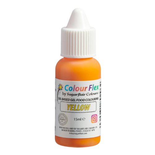 SUGARFLAIR LIPOSOLUBLE DYE "COLOURFLEX" - YELLOW 15 ML