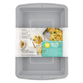 WILTON "RECIPE RIGHT" RECTANGULAR BAKING PAN WITH LID - 33 X 22,8 CM