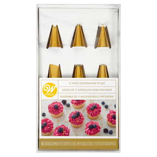 WILTON DECORATION TIP SET - GOLDEN