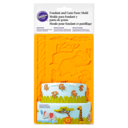 WILTON SILICONE MOULD FOR FONDANT - JUNGLE ANIMALS