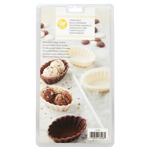 WILTON CHOCOLATE MOULD - 3D SHELLS