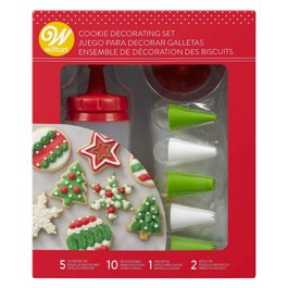 WILTON CHRISTMAS DECORATING SET - BISCUITS