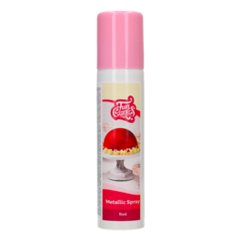 FUNCAKES METALLIC SPRAY - SHINY RED (100 ML)