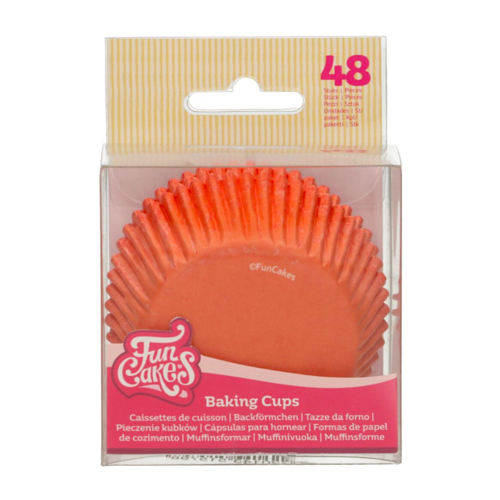 FUNCAKES CUPCAKE CAPSULES - ORANGE