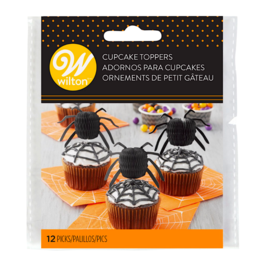 WILTON CUPCAKE TOPPERS - SPIDERS