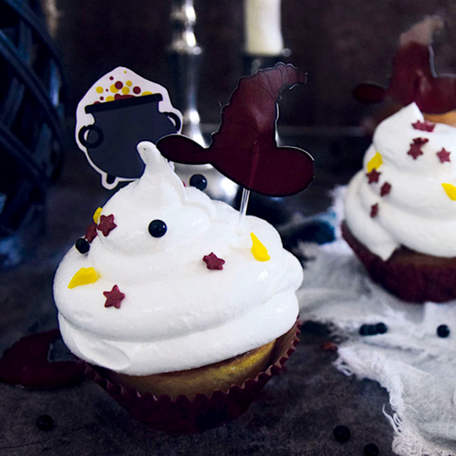 SCRAPCOOKING CUPCAKE CAPSULES + TOPPERS SET - HALLOWEEN