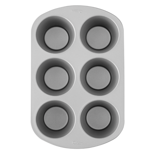 WILTON MUFFIN BAKING PAN (EXTRA-LARGE) - 6 CAVITIES