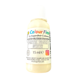 SUGARFLAIR LIPOSOLUBLE DYE "COLOURFLEX" - PASTEL TONER WHITE