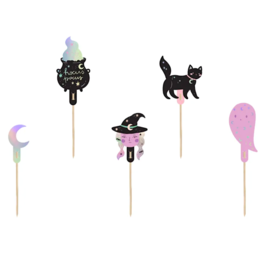 PARTYDECO CUPCAKE TOPPERS - HALLOWEEN