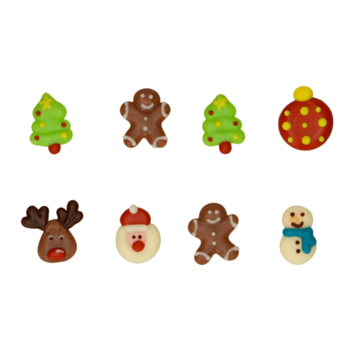 FUNCAKES CHOCOLATE DECORATIONS - CHRISTMAS