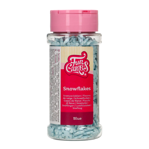 FUNCAKES SPRINKLES - BLUE SNOWFLAKES 50 G