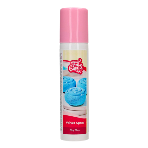 FUNCAKES VELVET EFFECT SPRAY - SKY BLUE 100 M