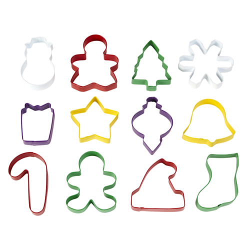 WILTON SET 12 BISCUIT CUTTERS - CHRISTMAS