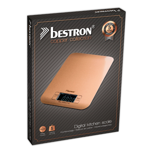 BESTRON DIGITAL KITCHEN SCALE - "COPPER"