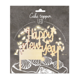 SCRAPCOOKING CAKE TOPPER - LED "HAPPY NEW YEAR"
