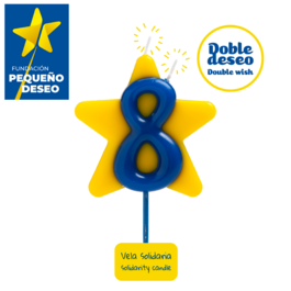 DEKORA SOLIDARITY CANDLE "DOUBLE WISH" - NUMBER 8