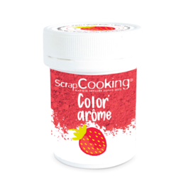 SCRAPCOOKING COLOURING AND FLAVOURING POWDER -  RED / STRAWBERRY (10 G)