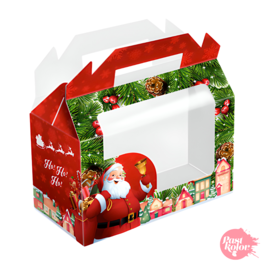 PICNIC BOX WITH HANDLE AND WINDOW - CHRISTMAS