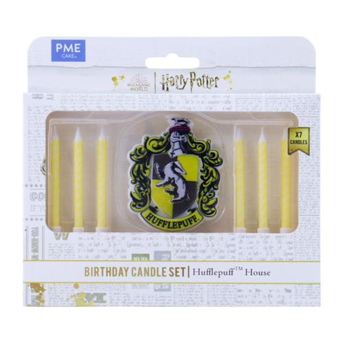 PME BIRTHDAY CANDLE SET - "HARRY POTTER" HUFFLEPUFF