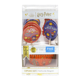 PME SET OF CUPCAKE CAPSULES + TOPPERS - "HARRY POTTER" TROLL