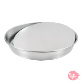 REMOVABLE ROUND ALUMINIUM PAN (STRAIGHT EDGE) -  28 CM