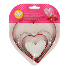 WILTON METALLIC CUTTERS SET - HEARTS