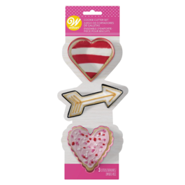 WILTON COOKIE CUTTER SET - VALENTINE'S DAY