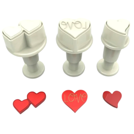 DEKOFEE CUTTER SET - MINI HEARTS