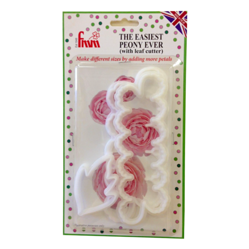 FMM DOUGH CUTTER SET - PEONIES