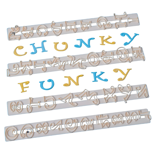 FMM TAPPIT CUTTERS SET - ALPHABET AND NUMBERS (CHUNKY FUNKY)