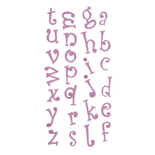 FMM TAPPIT CUTTERS SET - ALPHABET (FUNKY SMALL LETTERS)