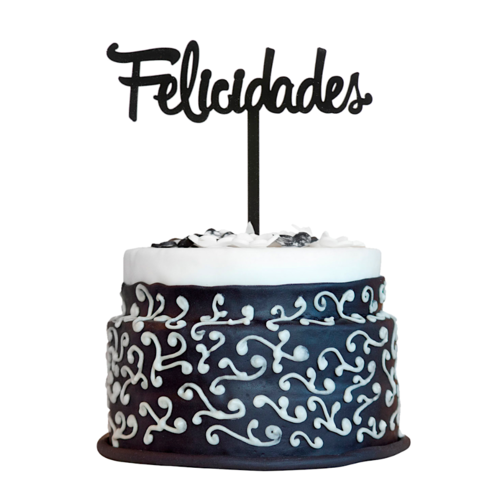 DEKORA CAKE TOPPER - "FELICIDADES"