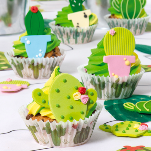 DECORA CUPCAKES CAPSULES - CACTUS