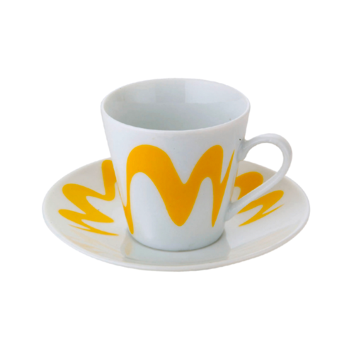 TOP MOKA "MINI" COFFEE MAKER SET - YELLOW (1 CUP)