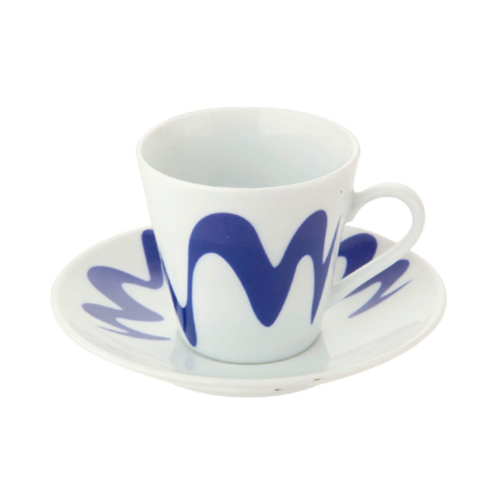 TOP MOKA "MINI" COFFEE MAKER SET - BLUE (1 CUP)