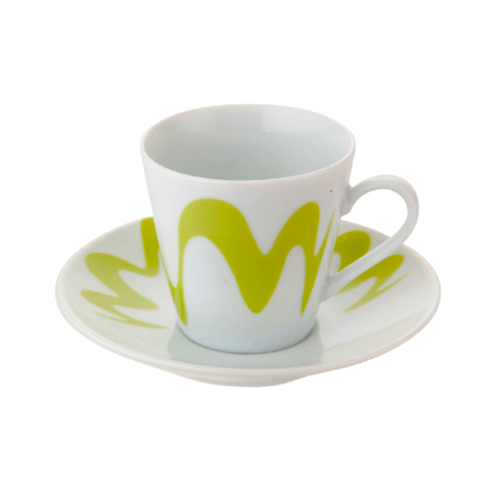 TOP MOKA "MINI" COFFEE MAKER SET - GREEN (1 CUP)