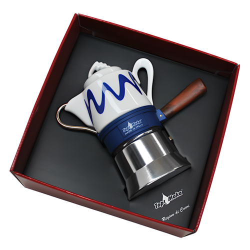 TOP MOKA "GOCCIA" COFFEE MAKER - BLUE