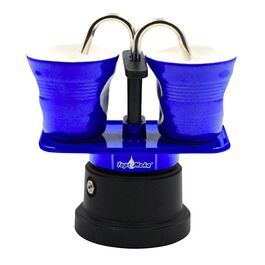 TOP MOKA "MINI" COFFEE MAKER SET - BLUE (2 CUPS)