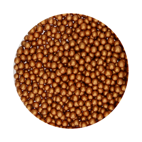 FUNCAKE SOFT SUGAR PEARLS - BRONZE GOLD 60 G