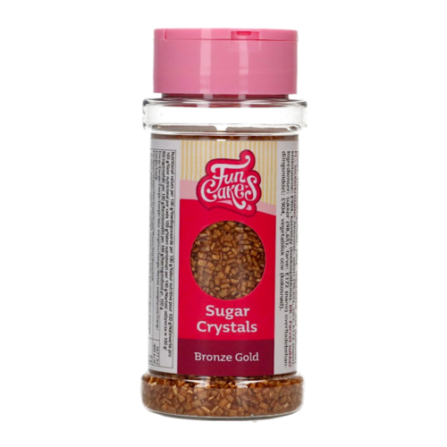 FUNCAKES SUGAR CRYSTALS - BRONZE / GOLD (80 G)