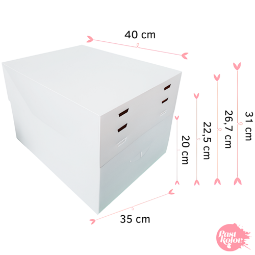 CAKE BOX 4 ADJUSTABLE HEIGHTS - 40 x 35 CM