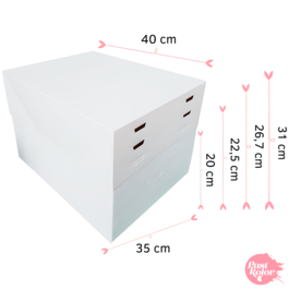 CAKE BOX 4 ADJUSTABLE HEIGHTS - 40 x 35 CM