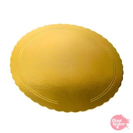 GOLDEN ROUND BASES - 20 CM Ø / 1 MM THICK (10 PCS.)