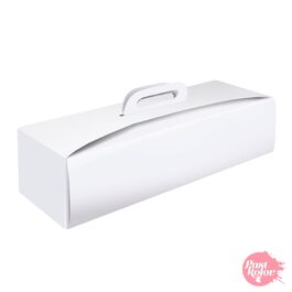 WHITE BOX FOR LONG CAKES - 45,5 X 14 CM